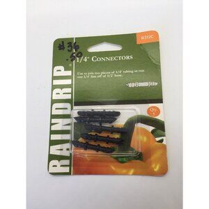 Raindrip R312C 1/4" Double Barbed Connectors Pack Of 5 New Unopened USA Made